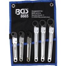   BGS technic Csőhollander kulcs készlet, 6 db-os, nyitható (BGS 8665)