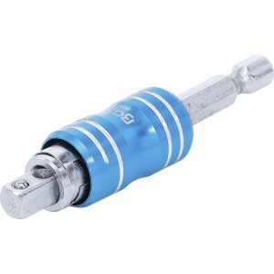 BGS Technic Bit- és dugókulcskulcs-tartó Kimenet négyszögletes, bemenet hatszögletes 6,3 mm (1/4") 85 mm (BGS-9004)