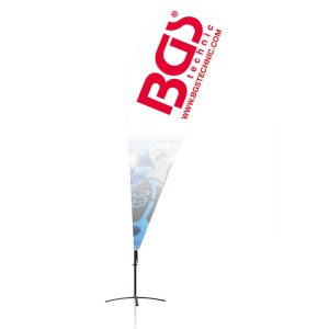 BGS technic Strandzászló | 1-es dizájn | 272 x 90 cm (BGS FLAG1)
