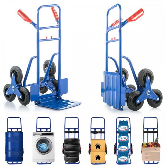 Molnárkocsi lépcsőnjáró, összecsukható 200kg teherbírással