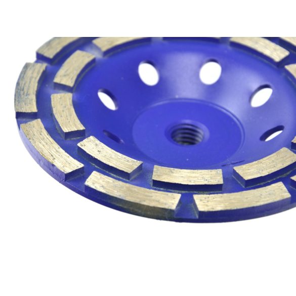 Duplasoros gyémánt betoncsiszoló 125mm/ M14