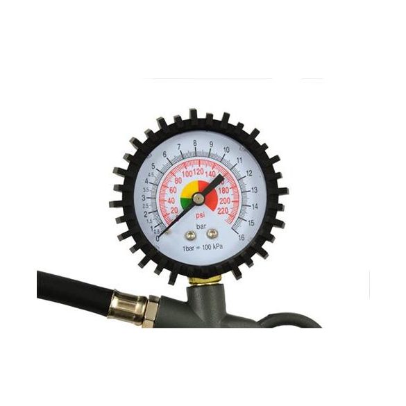 Kerékfúvató levegős pisztoly órával