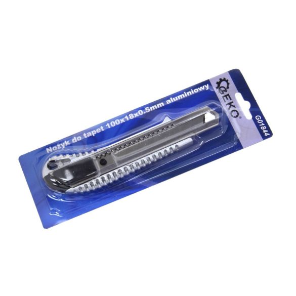 Sniccer kés fém sínes 100x18x0.5mm alumínium