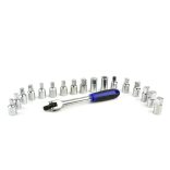 Olajleeresztő dugókulcs készlet 3/8″ 18 részes