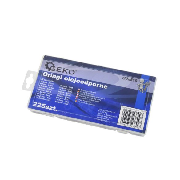 O-gyűrű készlet 225 részes