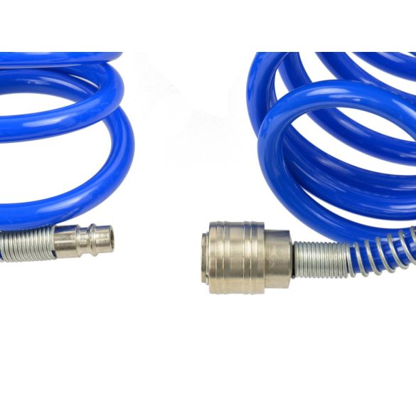 Spiráltömlő csatlakozókkal PU 6,5x10mm 5m
