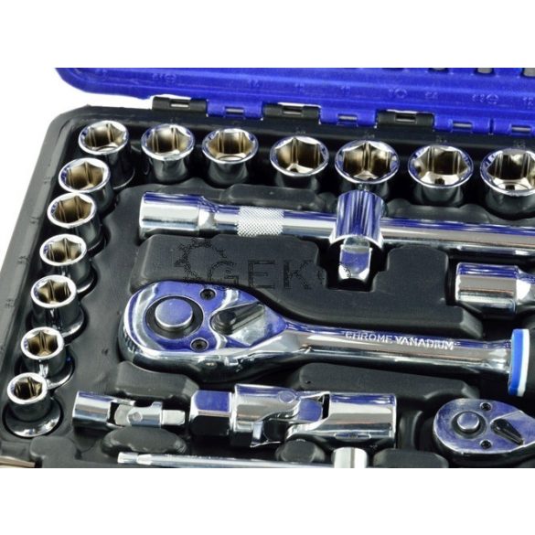 Dugókulcs készlet 1/4"+1/2", 94 részes