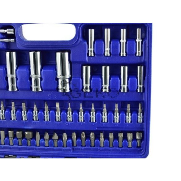 Dugókulcs készlet 1/4"+1/2", 108 részes