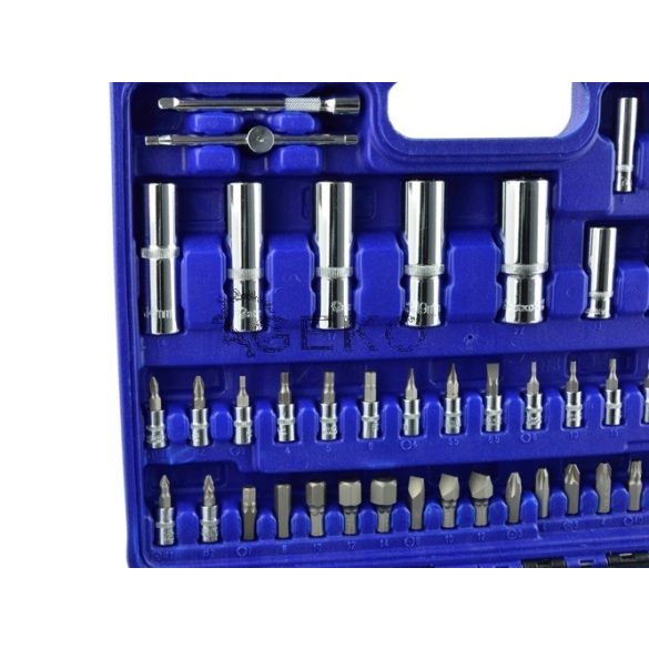 Dugókulcs készlet 1/4"+1/2", 108 részes