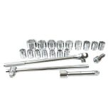 Dugókulcs készlet 3/4", hatlap 21r. 19-50mm