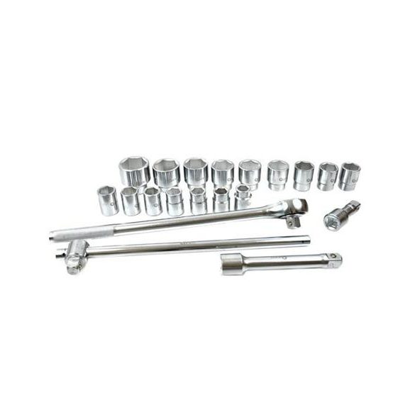 Dugókulcs készlet 3/4", hatlap 21r. 19-50mm