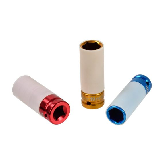 Légkulcsfej készlet alufelnihez 17, 19, 21mm