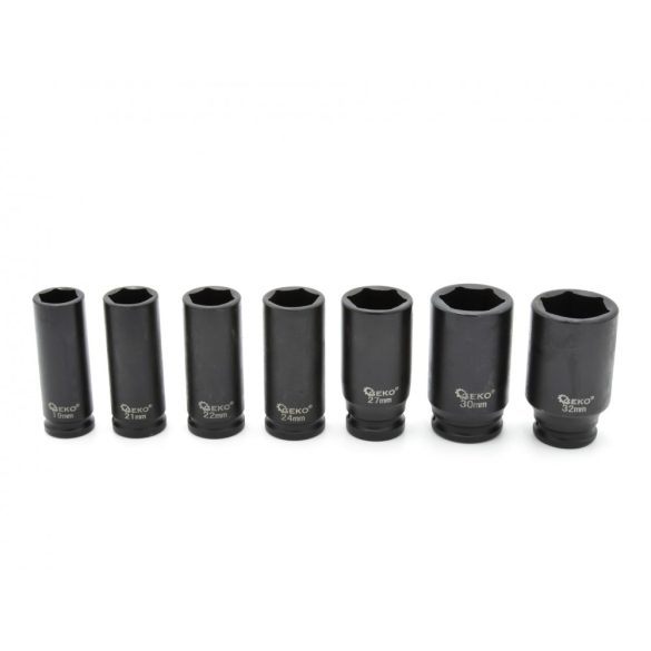 Hosszított gépi légkulcsfej készlet 1/2″ 10-32mm 16 részes (G10513)