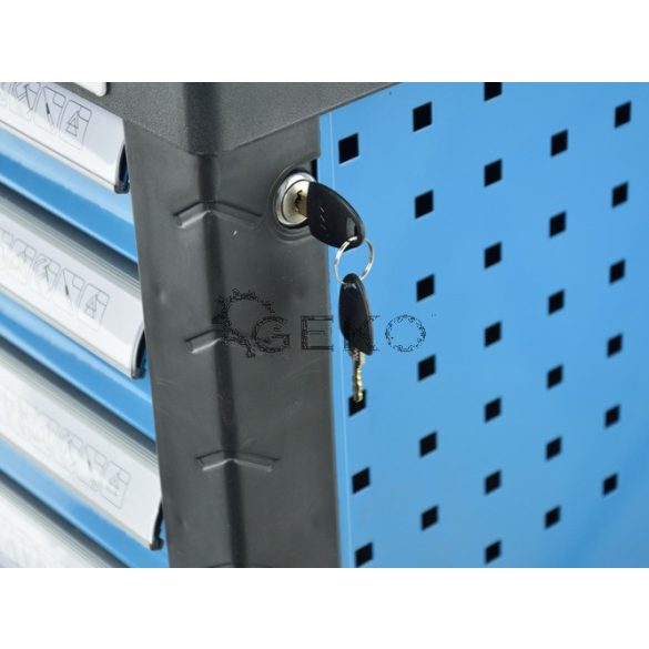 Szerszámos kocsi 6 fiókos + 245 részes szerszám klt. (G10831)