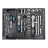 Szerszámos kocsi 6 fiókos + 245 részes szerszám klt. (G10831)