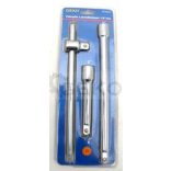 Hajtókar és toldószár készlet 1/2", 3 részes