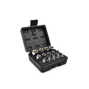 E-torx dugókulcs készlet E4-E24 1/4″, 3/8″, 1/2″ 14 részes