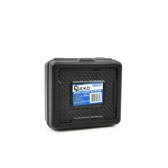E-torx dugókulcs készlet E4-E24 1/4″, 3/8″, 1/2″ 14 részes