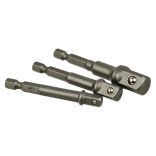 Dugókulcs átalakító készlet fúrógéphez 1/4″-3/8″-1/2″