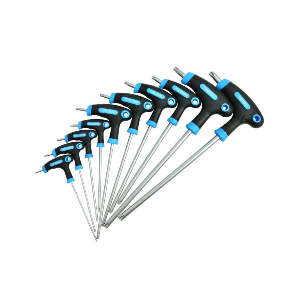 T-nyelű torx kulcs készlet T9-T50 10 részes