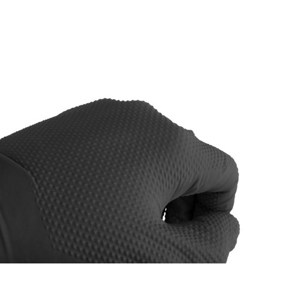 Gumikesztyű nitril fekete L-méret, 50db/cs.