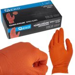 Gumikesztyű nitril narancs L-méret, 50db/cs.