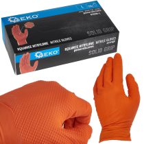 Gumikesztyű nitril narancs L-méret, 50db/cs.