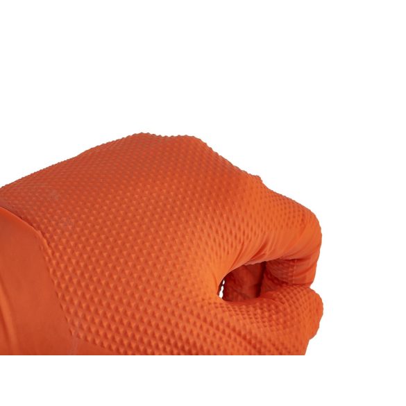 Gumikesztyű nitril narancs XL-méret, 50db/cs.