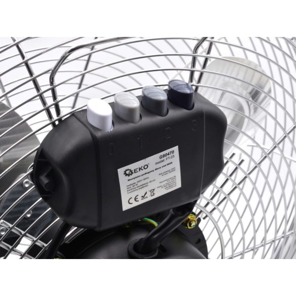 Padló ventilátor 50cm INOX/acél, 135W