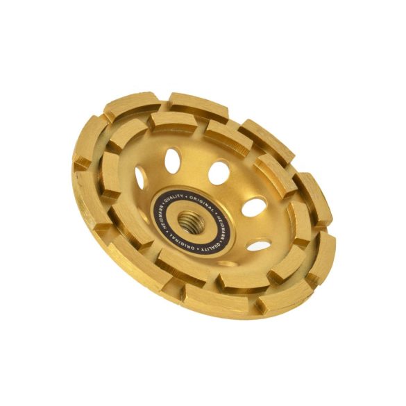 Duplasoros betoncsiszoló 125mm M14