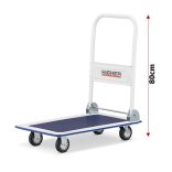 Kézi kocsi, raktárkocsi, összecsukható 150kg teherbírással 