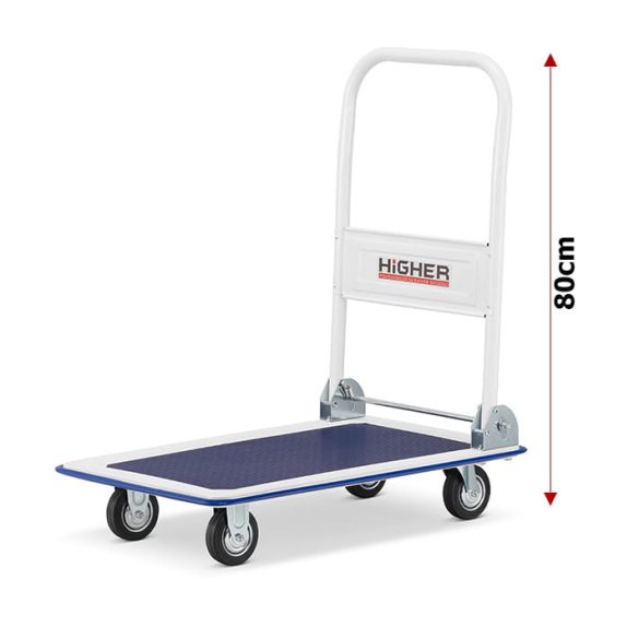 Kézi kocsi, raktárkocsi, összecsukható 150kg teherbírással 