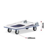 Kézi kocsi, raktárkocsi, összecsukható 150kg teherbírással 