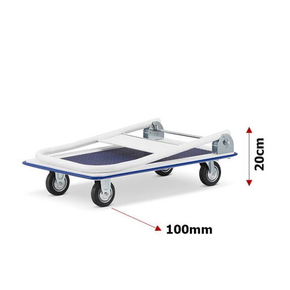 Kézi kocsi, raktárkocsi, összecsukható 150kg teherbírással 