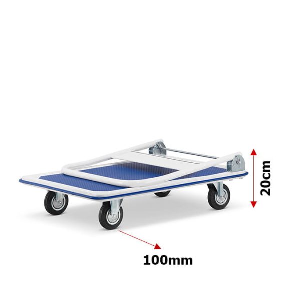  Kézi kocsi, raktárkocsi, összecsukható 300kg teherbírással 