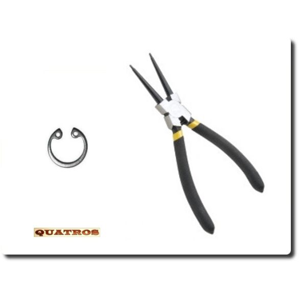 Seeger gyűrű fogó  egyenes, belső 9"