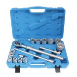 Dugókulcs készlet teleszkópos hajtókarral 19-50mm 3/4″ 16 részes