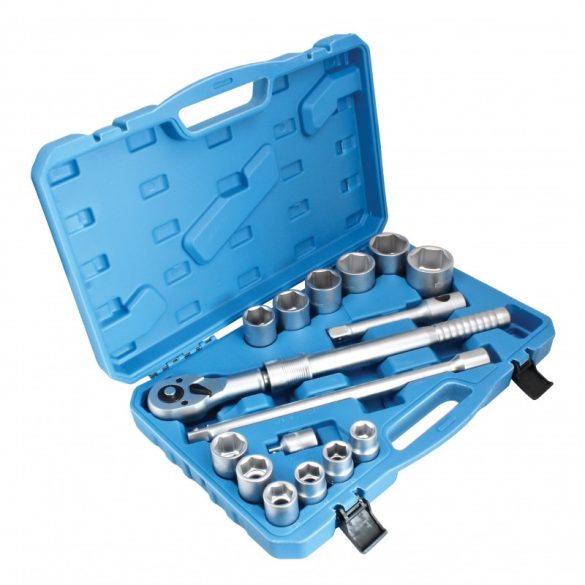 Dugókulcs készlet teleszkópos hajtókarral 19-50mm 3/4″ 16 részes
