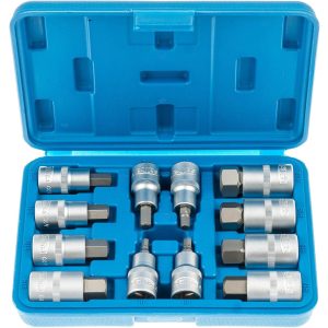 Imbusz bit dugókulcs készlet 1/2″ 5-22mm 12 részes (S-90277)