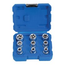 E-torx dugókulcs készlet 1/2″ E10-E24 9 részes