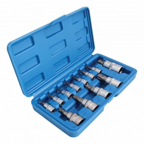 Furatos torx plus bit dugókulcs készlet 1/4″, 3/8″, 1/2″ 12 részes (S-H125TP)