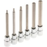Imbusz bit dugókulcs készlet 1/2″ 4-12mm 12 részes (S-SH1212L)