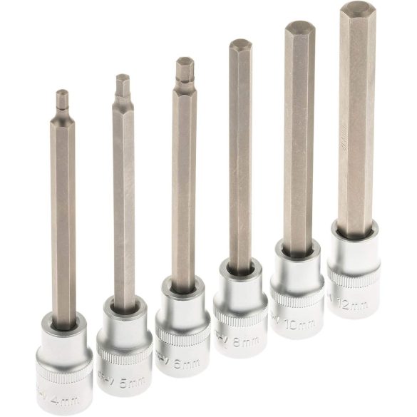 Imbusz bit dugókulcs készlet 1/2″ 4-12mm 12 részes (S-SH1212L)