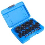 Sérült csavar leszedő készlet 3/8″ 9-19mm 11 részes