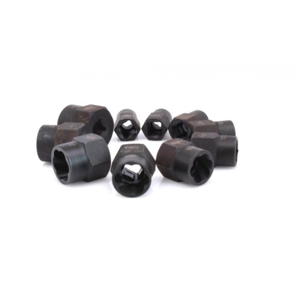Sérült csavar leszedő készlet 3/8″ 9-19mm 11 részes